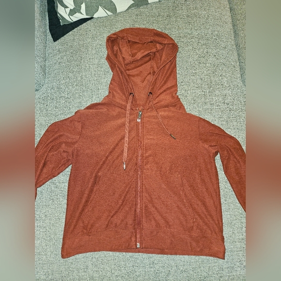 Comfy Burnt Orange Hoodie - Picture 2 of 5